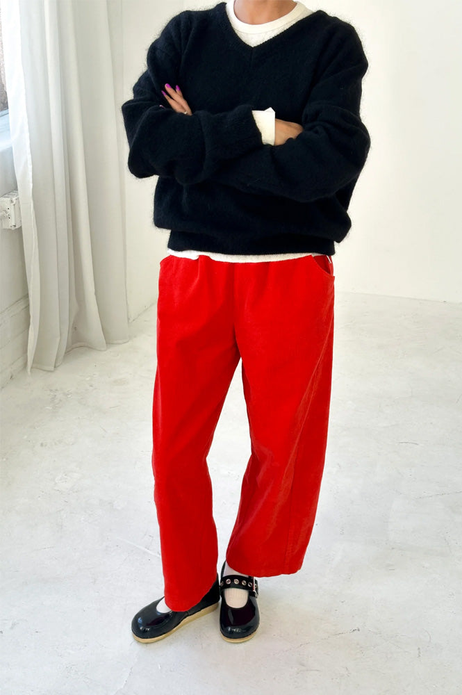 Le Bon Shoppe Arc Corduroy Flame Red Pants