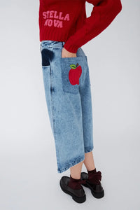 Stella Nova Long Denim Apple Shorts - The Mercantile London
