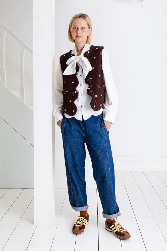 Bonté Estella Chocolate Star Gilet - The Mercantile London