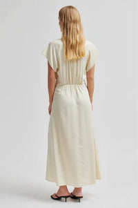 Second Female Shera Alabaster Gleam Frill Dress - The Mercantile London