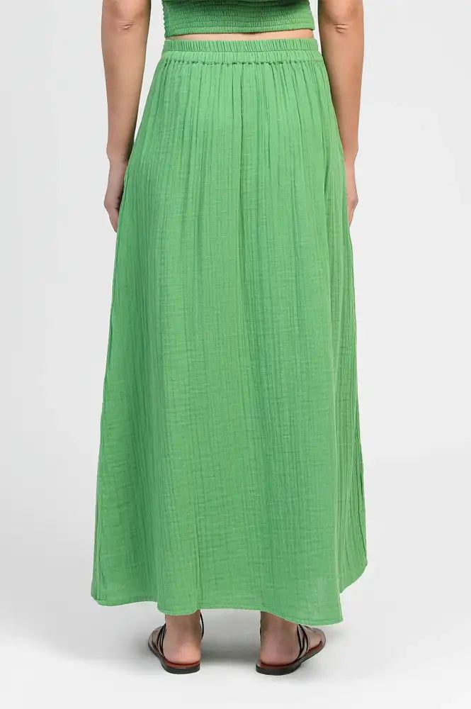 An'ge Ritha Green Maxi Skirt - The Mercantile London