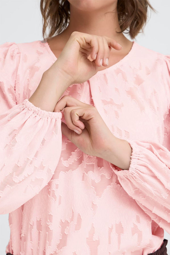 Fransa Mera Pale Mauve Blouse - The Mercantile London