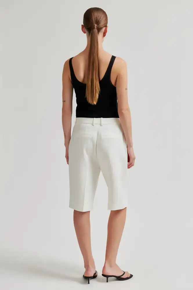 Second Female Lino White Alyssum Shorts - The Mercantile London