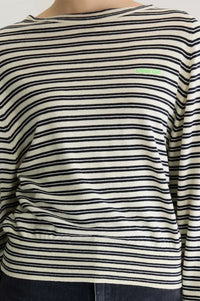 Bellerose Gerhi Milky-Way And Navy Striped Sweater