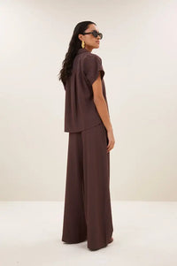 By-Bar Barley Tannin Stripe Blouse