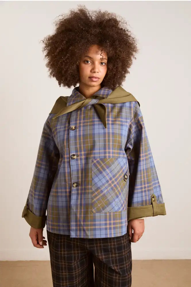 Damson Madder Jerry Olive Reversible Trench Coat