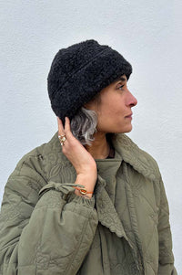 YOKO Snowy Black Hat - The Mercantile London