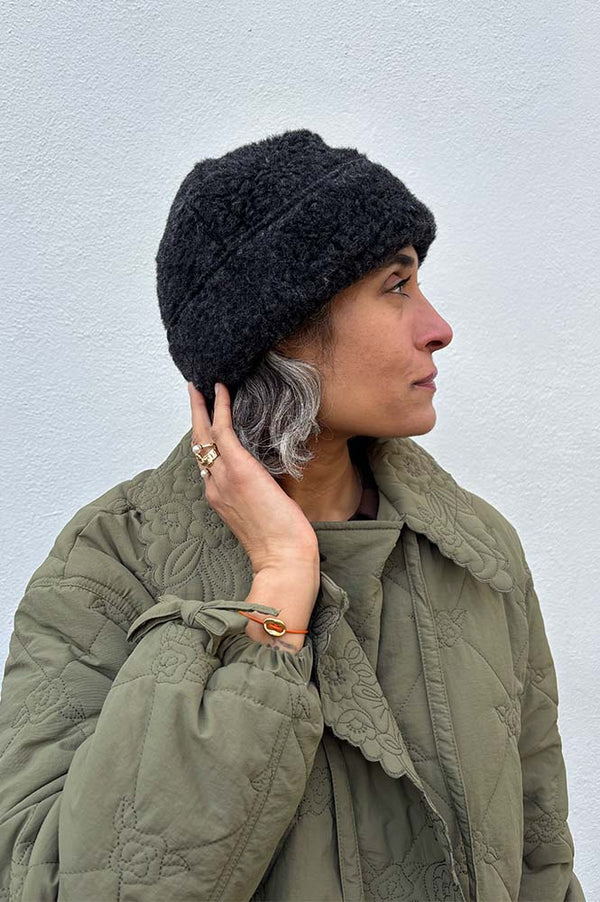 YOKO Snowy Black Hat - The Mercantile London