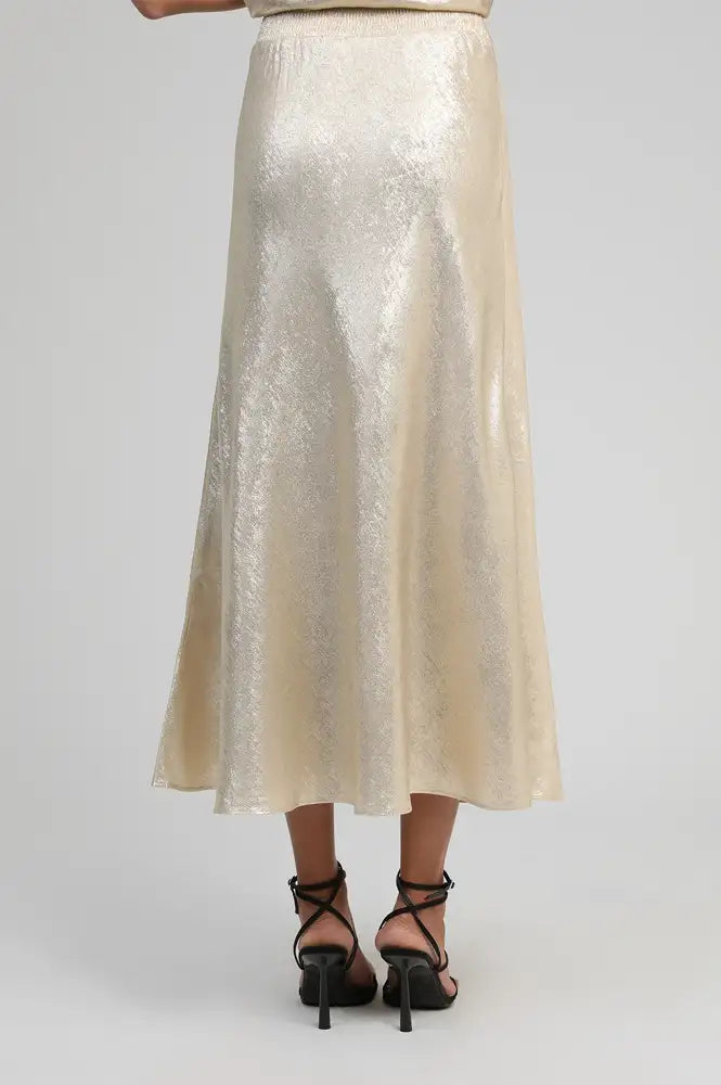 An'ge Janymala Ecru Pearl Skirt - The Mercantile London