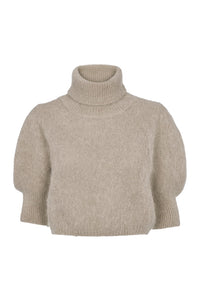American Dreams Piro Light Taupe Rollneck Jumper - The Mercantile London