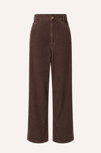 Sessùn Velvet Cruise Coffee Trousers - The Mercantile London
