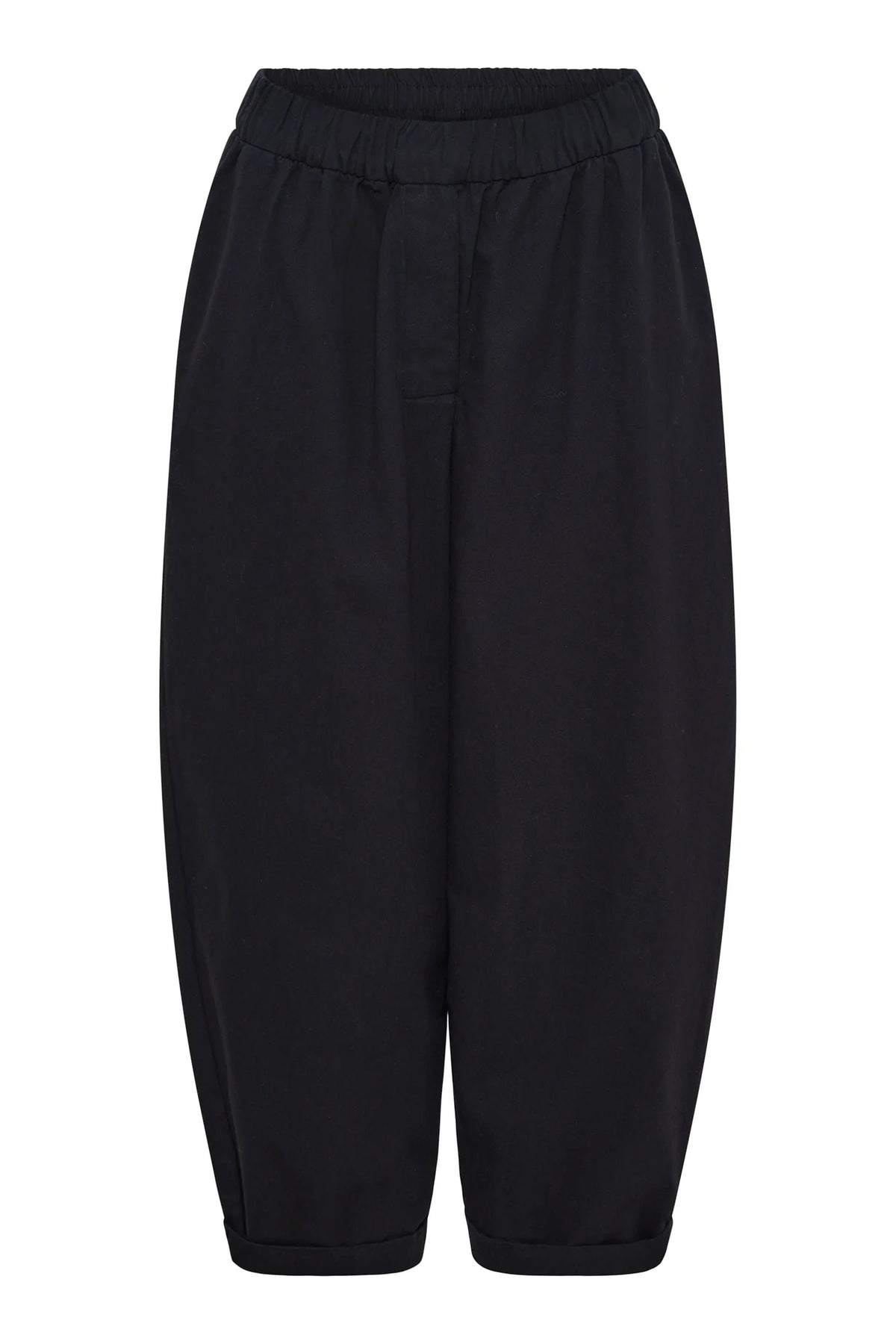 Anne Mi Flora Black Barrel Trouser