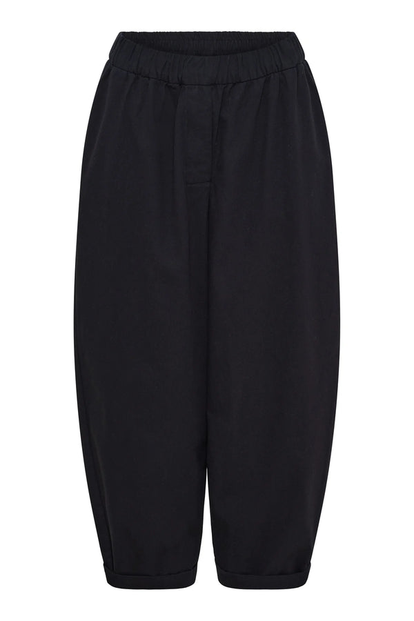 Anne Mi Flora Black Barrel Trouser
