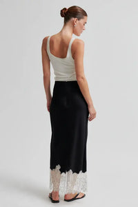 Second Female Wila Black Lace Skirt - The Mercantile London