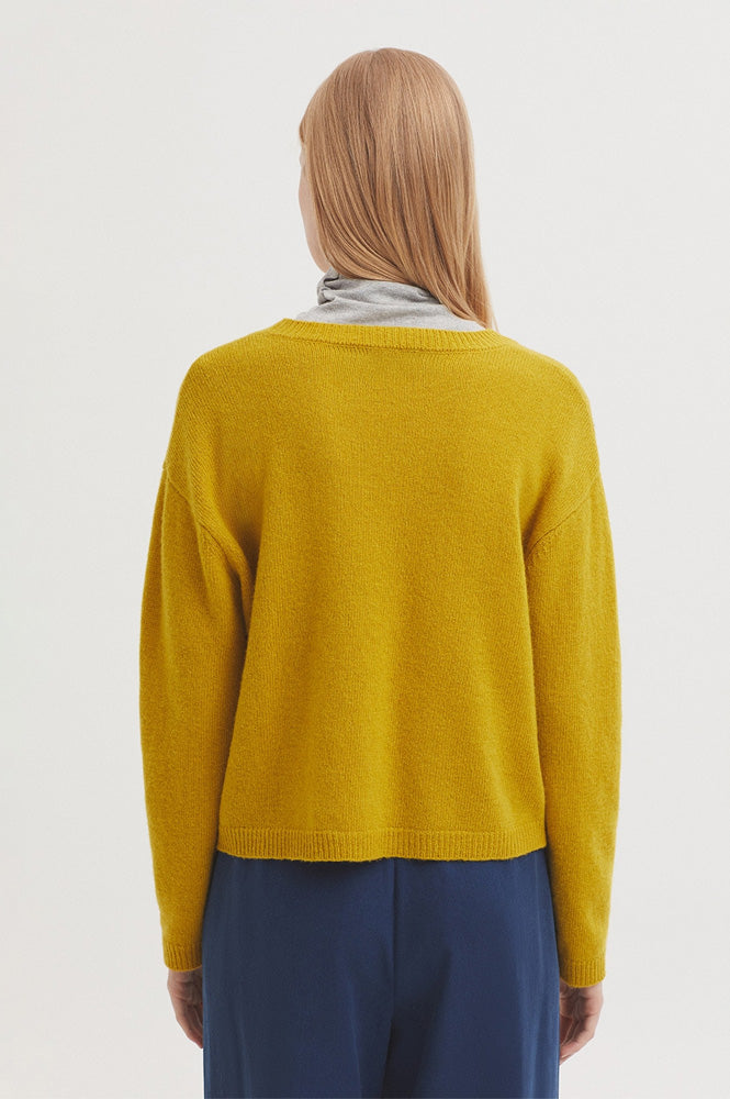 Nice Things Mustard Yellow Knit Jumper - The Mercantile London
