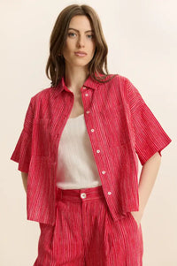 Garance Celine Rose Stripe Shirt - The Mercantile London