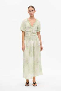 Baum Und Pferdgarten Abelline Distorted Green Dress - The Mercantile London