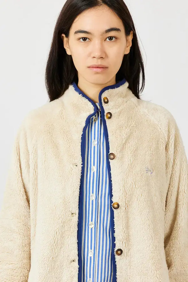 A.P Beige Trimmed Sherpa Jacket