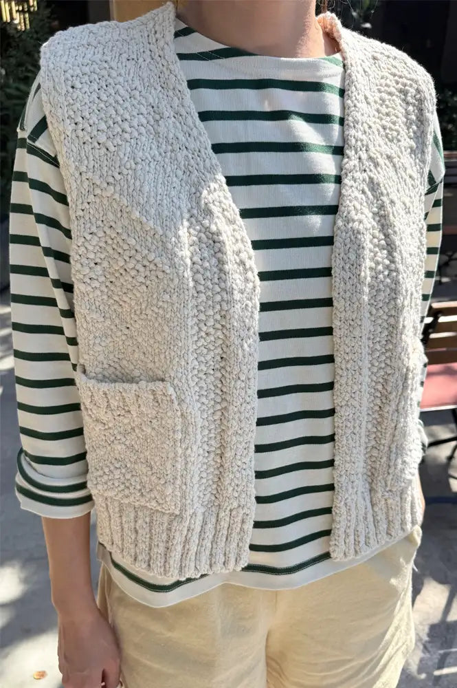 Le Bon Shoppe Papa Naturel Knitted Vest - The Mercantile London
