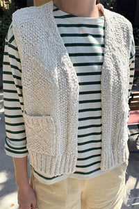 Le Bon Shoppe Papa Naturel Knitted Vest - The Mercantile London