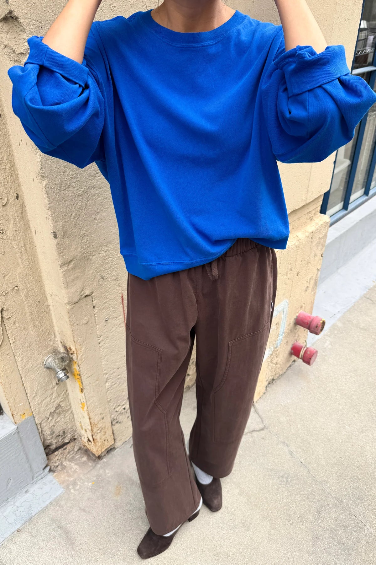 Le Bon Shoppe Cali Cobalt Jersey Sweatshirt