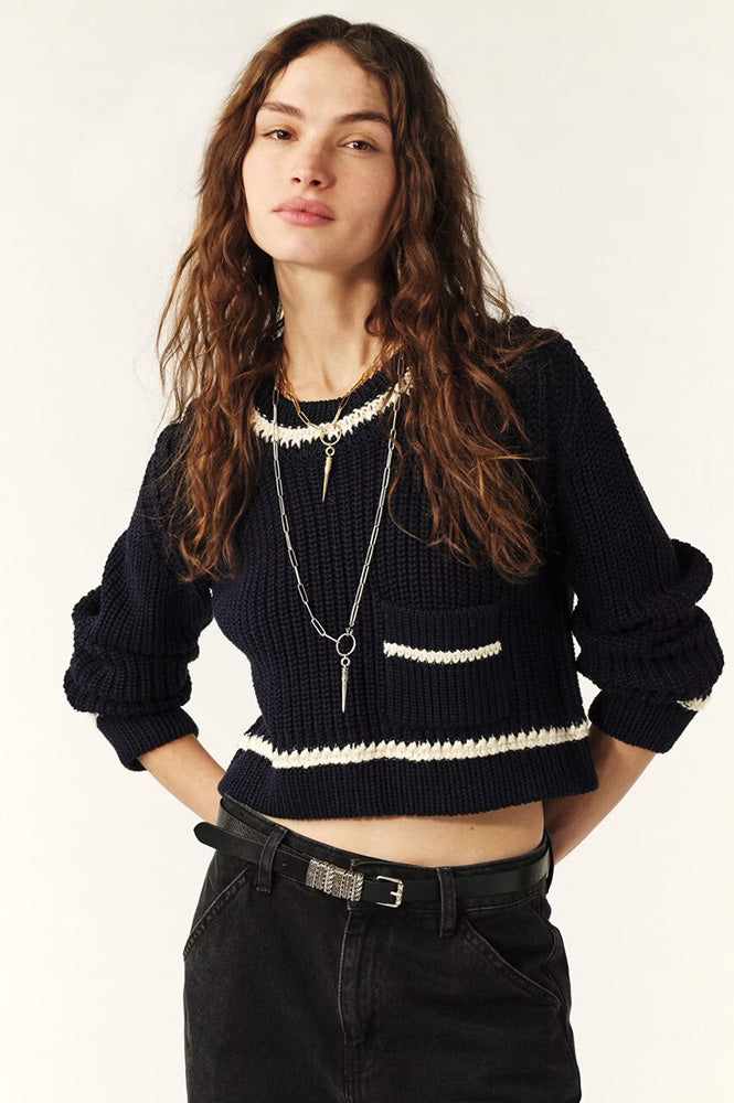 Ba&sh Bota Blue Pullover - The Mercantile London