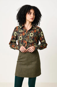 Louche Aubin Burray Check Fern Skirt