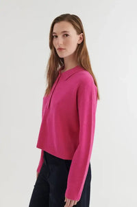 Basic Apparel Purple Orchid Knitted Polo