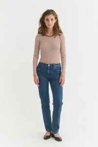 Basic Apparel Ludmilla Mink & Whisper White Tee