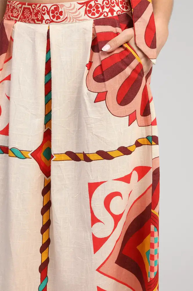 An'ge Ramiro Olia Ecru Skirt - The Mercantile London