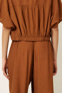 Sessùn Isla Minima Wide Caramel Trousers - The Mercantile London