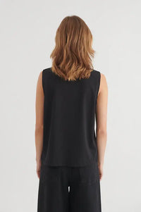 Basic Apparel Raja Black Tank Top - The Mercantile London