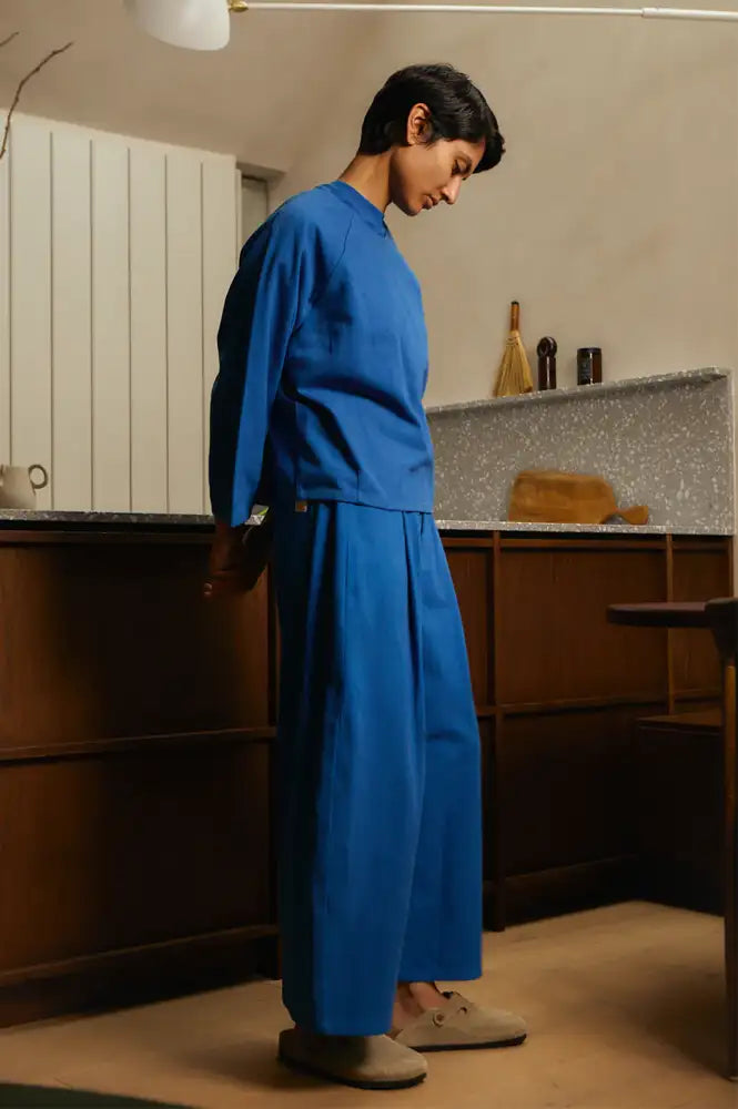 L.F. Markey Mason Cobalt Trousers - The Mercantile London