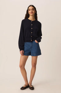 Des Petits Hauts Arbalette Marine Cardigan