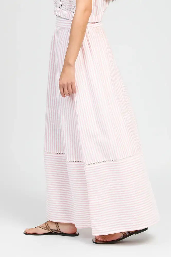 An'ge Ralyta Coral Striped Skirt - The Mercantile London