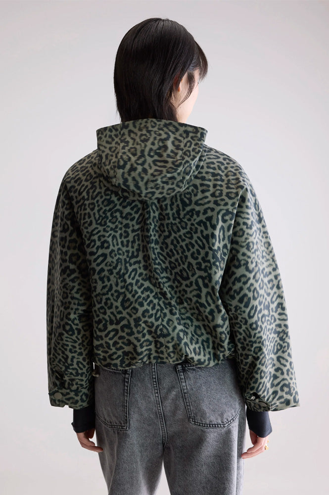 Bellerose Jenna Leopard Print Hooded Jacket - The Mercantile London