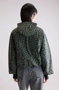 Bellerose Jenna Leopard Print Hooded Jacket - The Mercantile London