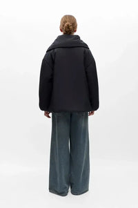 Object Gemmi Black Padded Scarf Jacket