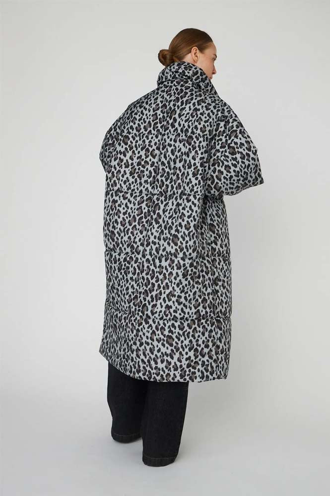 Stella Nova Leopard Oversized Padded Coat - The Mercantile London