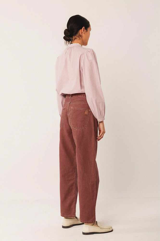 Indi & Cold Cherry Washed Twill Trousers - The Mercantile London