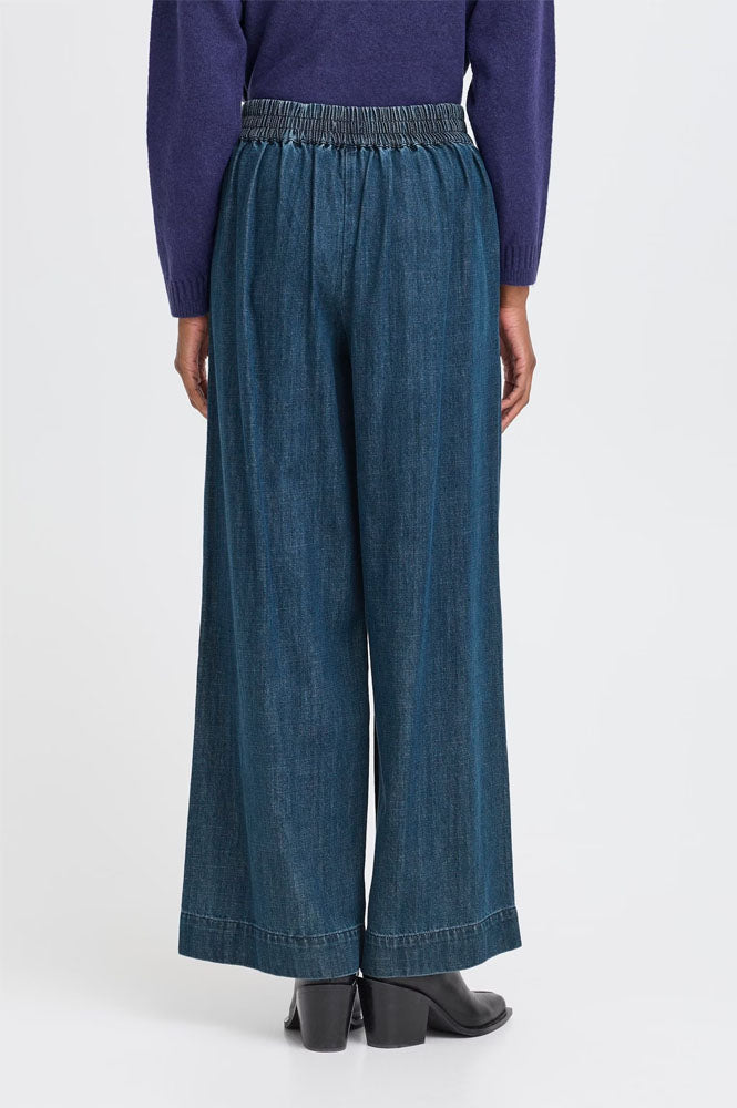 ICHI Aubery Denim Trousers - The Mercantile London