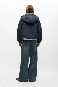 Object Timia Reversible Macadamia Check & Raven Puffer Jacket