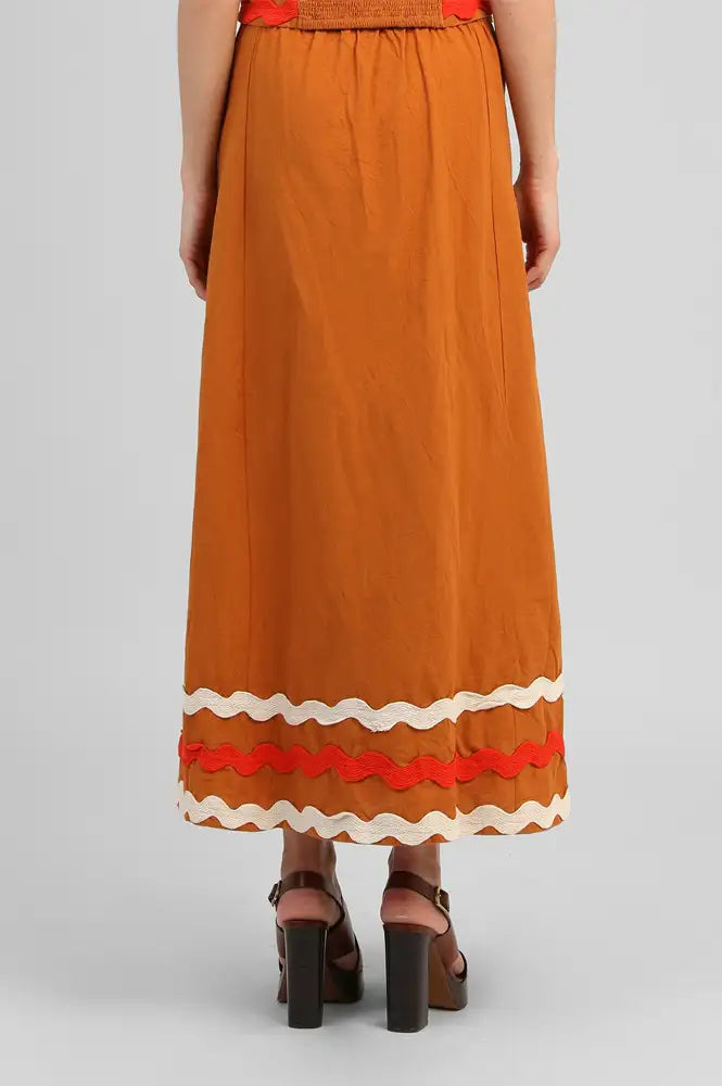 An'ge Roline Gold Ric Rac Skirt