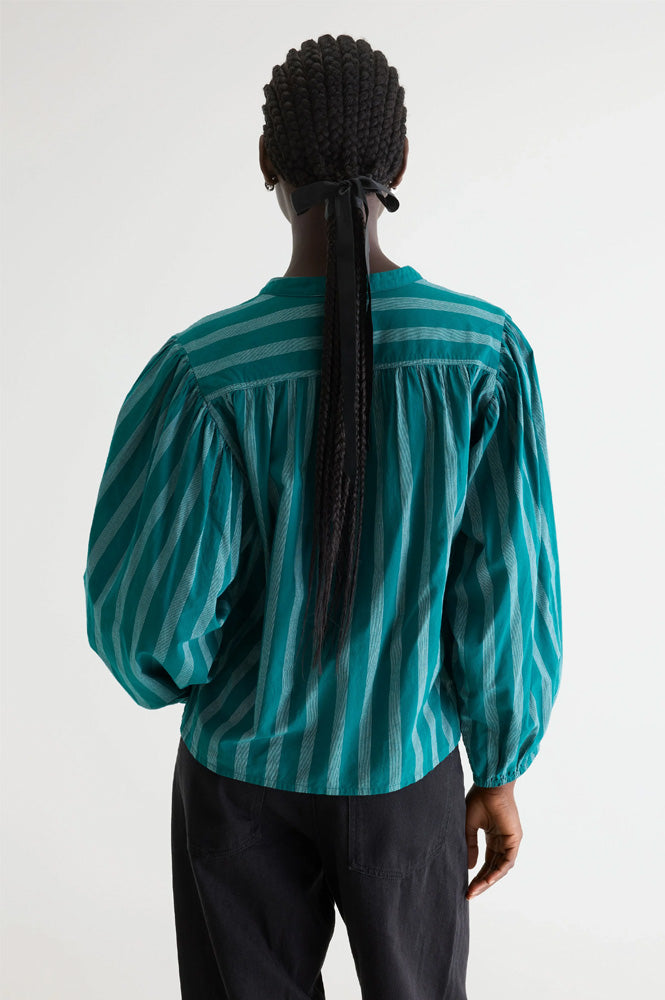 Bellerose Cherry Emerald Stripe Blouse