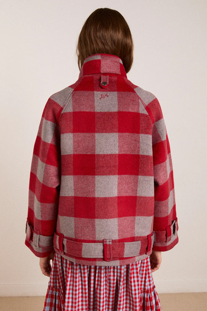 Damson Madder Polly Red Check Jacket