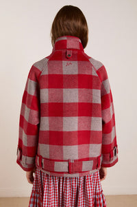 Damson Madder Polly Red Check Jacket