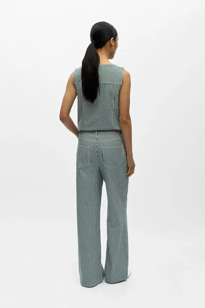 Object Sanni Botanical Striped Jeans - The Mercantile London