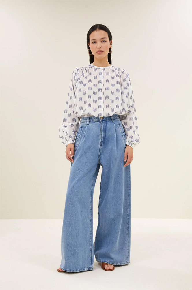 By-Bar Nyka Oase Blue Blouse