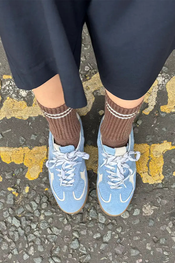 Alohas Rife Cornflower Blue Trainers - The Mercantile London