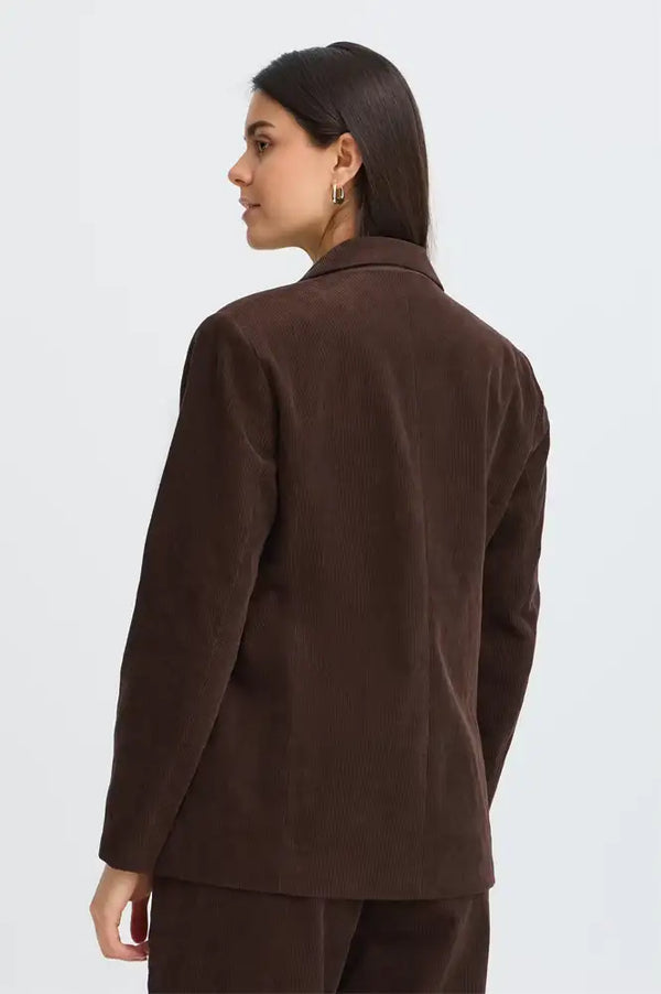 Fransa Calana Hot Fudge Corduroy Blazer